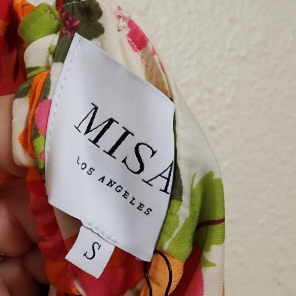 MISA Los Angeles Negine Maxi Dress in Palmarei Blooms Mix S Wedding Party Formal - Picture 12 of 12